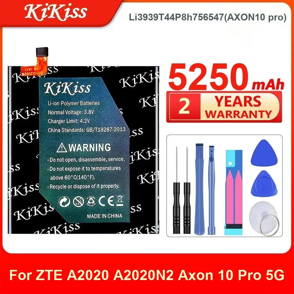 

5250Mah Kikiss Battery Li3939t44p8h756547(AXON10 Pro) For ZTE Axon 10 Pro 5G A2020 A2020N2