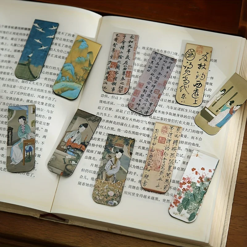 4pcs/Set Retro style art Bookmark for Pages Books Readers Children Collection