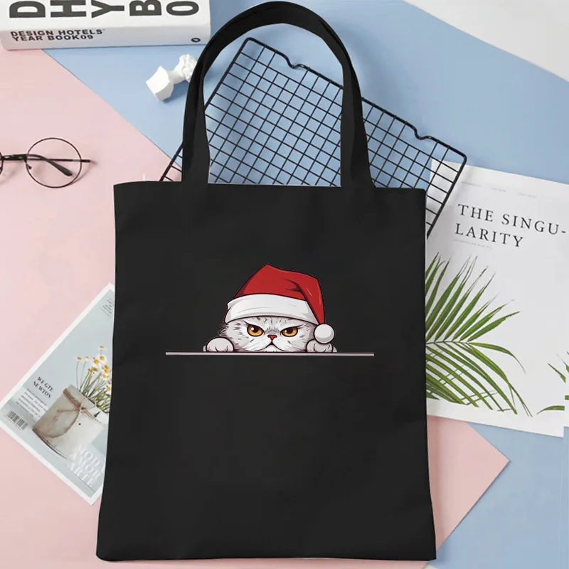 

Black White Shoulder Bag Single Side Printed, Women's Tote Bags for Shopping, Large Capacity, Birthday Gift for Friend Family