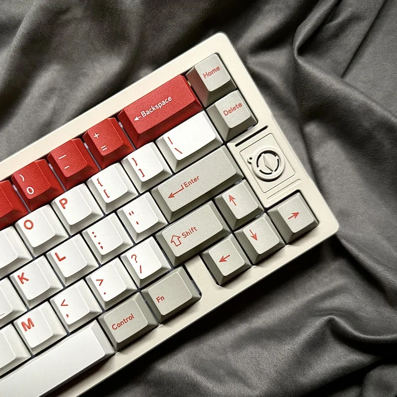 GMK juego de teclas con tema de alerta roja, tapa de teclado personalizada, PBT, ruso, coreano, perfil de cereza, tapa de tecla de juego para teclado mecánico, 179 teclas