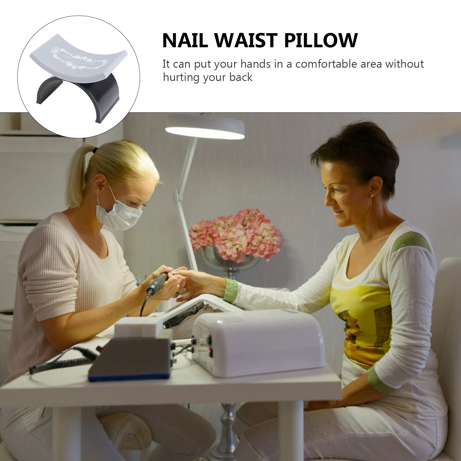 Hand Rest Nail Silicone Pillow Wrist Supports Cushion for Home Manicures Silica Gel Removable