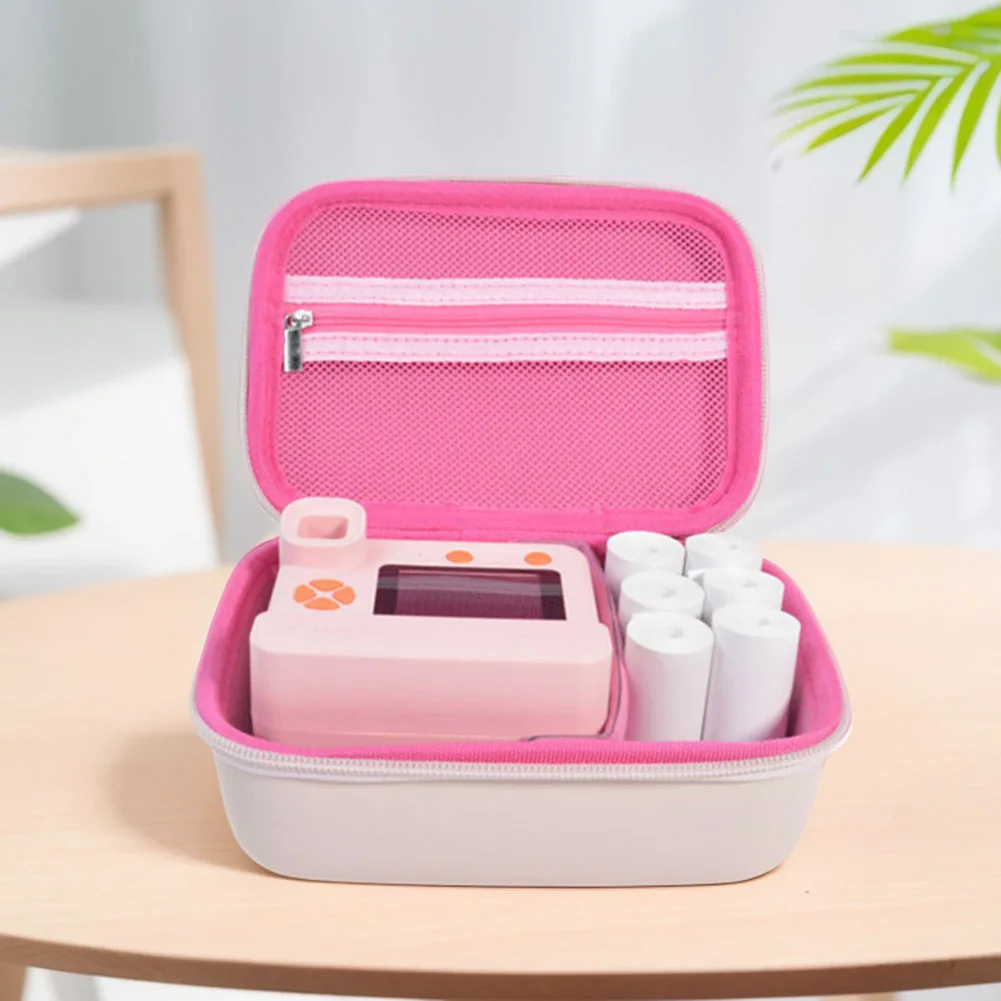 

EVA Hard Carrying Case with Lanyard Toddler Instant Cameras Holder Kid Camcorder Storage Box for Kids Digital Camera & Print Cam