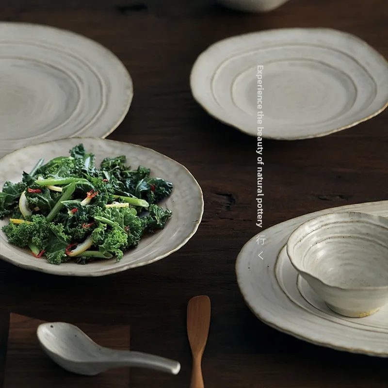 

Rustic Cerc Dinner Plate Irregular Salad Bowl Diware Artist Edition Unadorned Restaurant Personali Adult Elliptical Plate