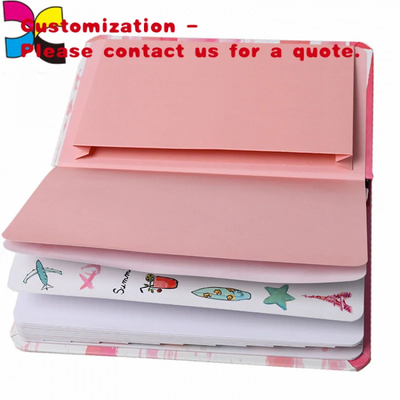 Personnalisé. A4 A5 B5 A6 taille bas prix usine fabrication impression couleur Journal relié cahier à couverture rigide