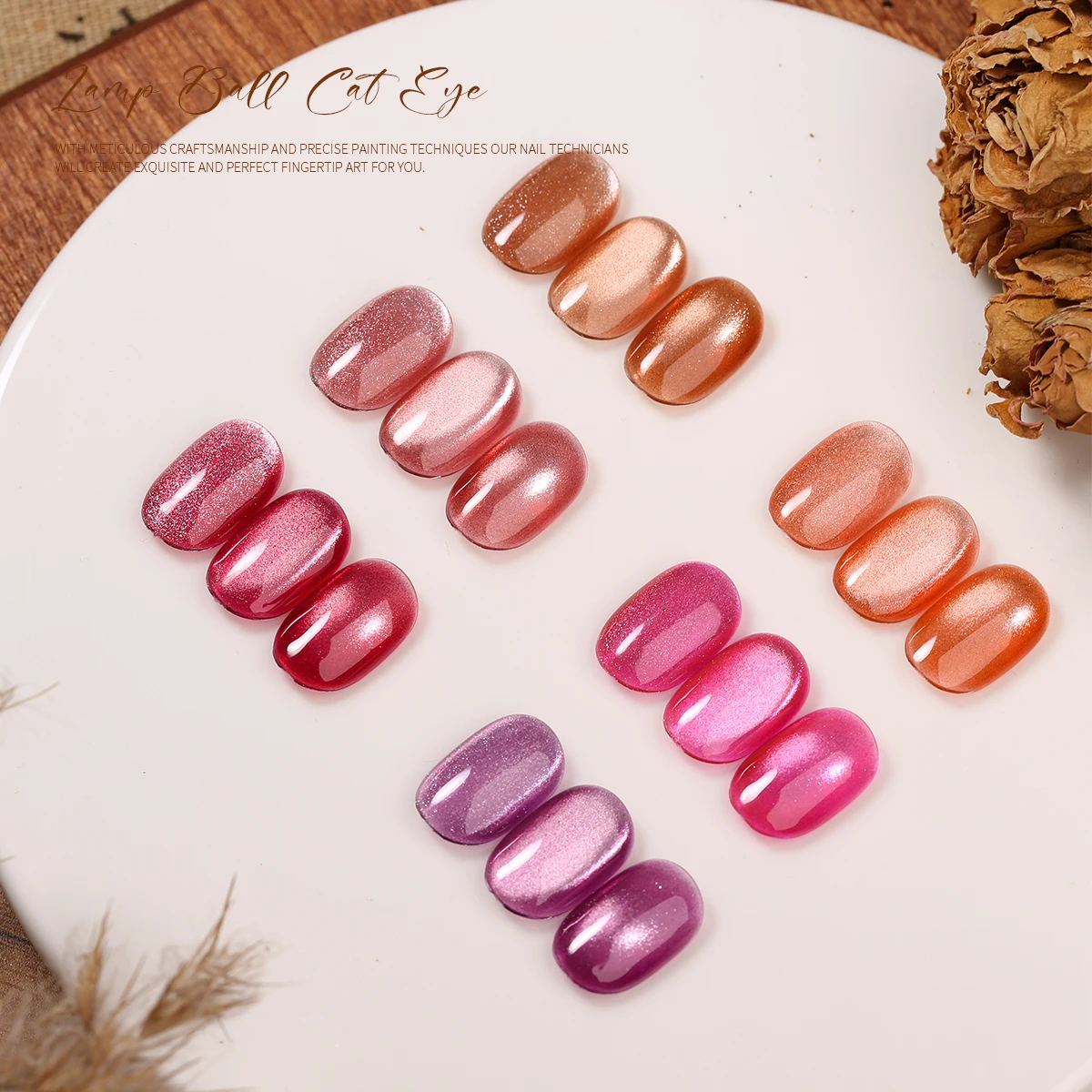 Mocmaki White Moonlight Nail Cat's Eye Gel Magnetic Satin Gel Polish 9-Colors Soak Off Glitter Phototherapy Manicure Varnish - view 4