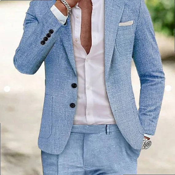 Men's Digital Print Blazer Suit Set 2 Piece Matching Set Oversized Blazer Jacket Pants