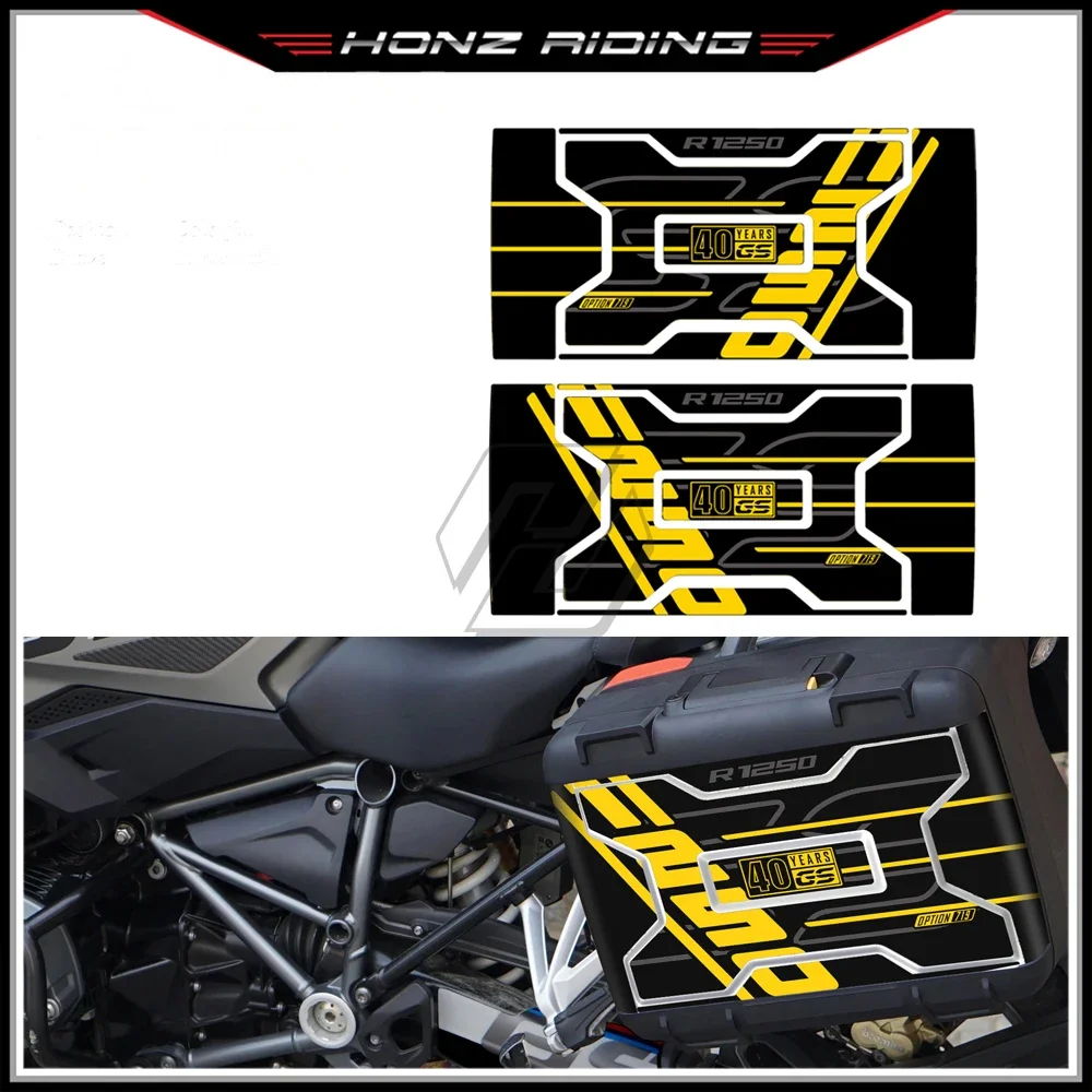 For BMW Motorrad Vario Case 2004-2012 R1200GS R1250GS Box Decals 40 Yesr GS Motorcycle Trunk Sticker