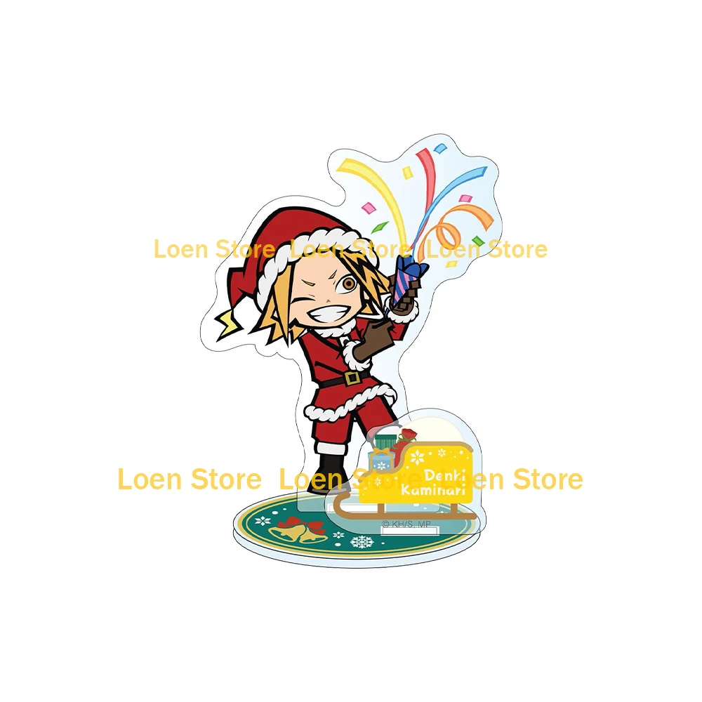 My Hero Academia Christmas Series Katsuki Bakugo Eri Denki Kaminari Shoto Todoroki Kyoka Jiro Chibi anime figure Acrylic stand view 3