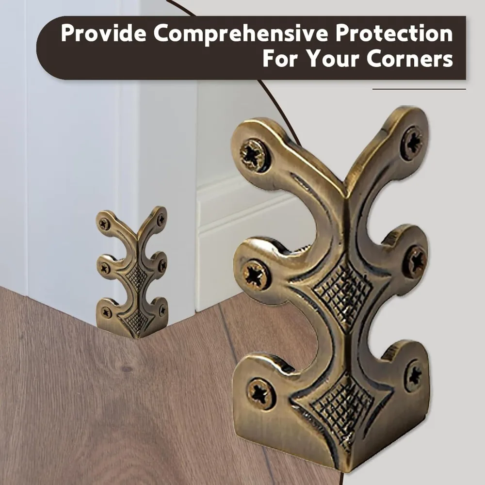 10pcs Skirting Board Corner Protective Cover, Solid Metal Corner Board Corner, Suitable for Decoration in Living Rooms, Bedrooms - view 5