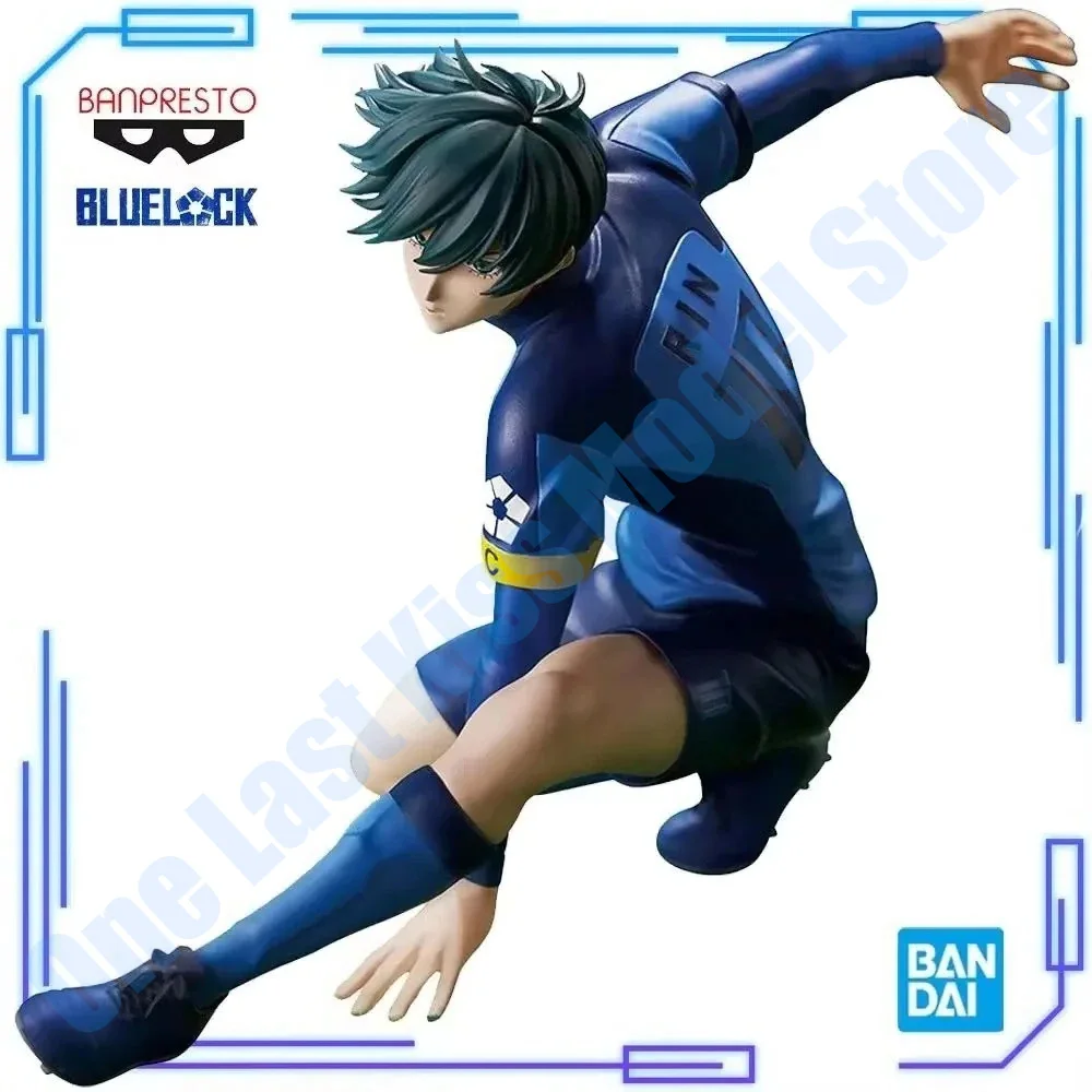 En stock Bandai Original Authentique Banpresto Figurine TV Anime Blue Rock Rin Itoshi 'Blue Prison' 11 Outstanding Figure Modèle 16cm