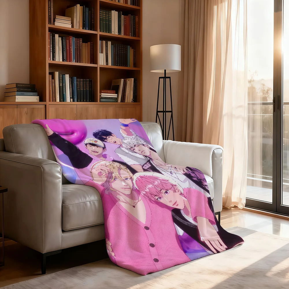Blanket Soft Throw Blanket For Home Bedroom Bed P-PLAVE Sofa Picnic Travel Office Boy Rest Virtual Cover Band Blanket Gift
