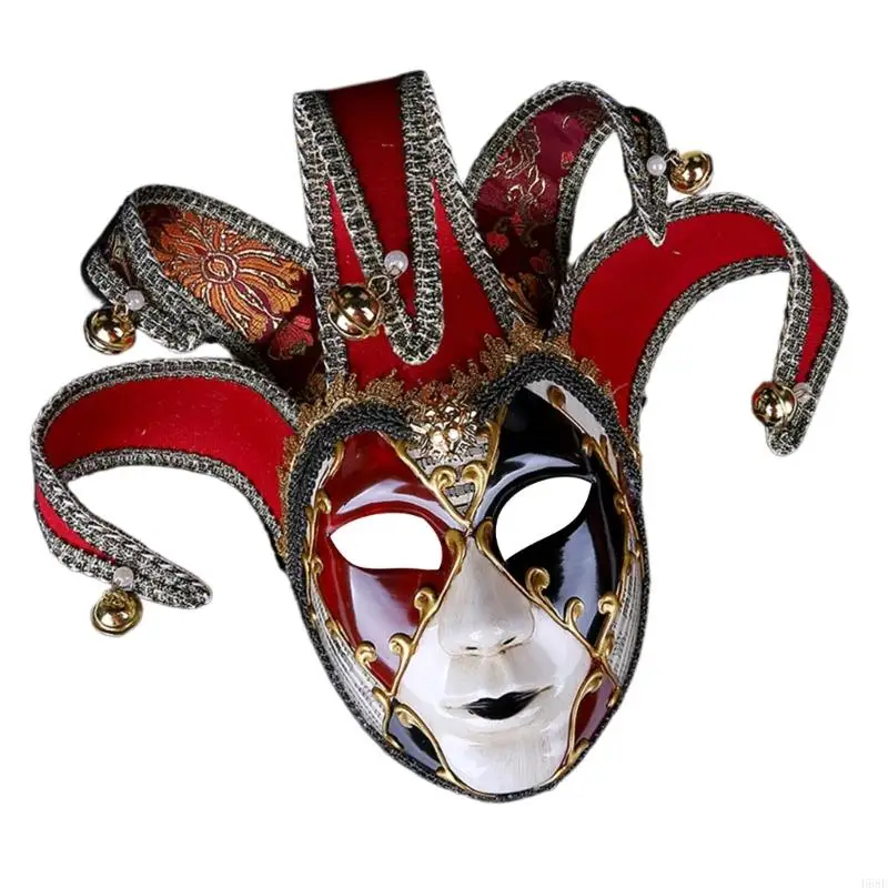 H58E Masquerade Mask voor vrouwen Men Carnivals, Halloween Mask Full Face Mask