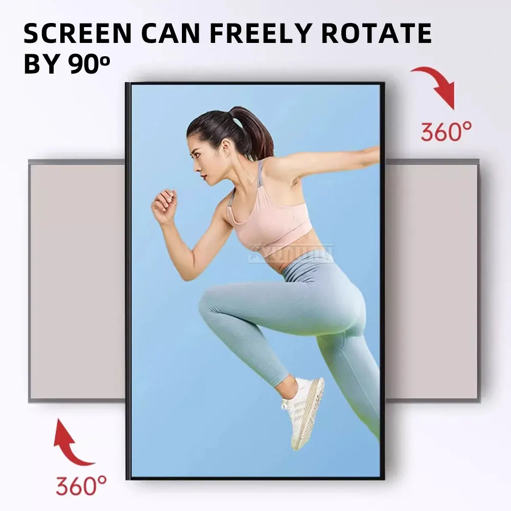 360 degree horizontal and vertical screen TV bracket hanging rack, extendable and rotatable movable wall hanging rack