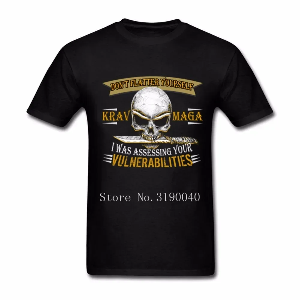 New Krav Maga T Shirt Men Dont Flatter Yourself Assessing streetwear Shirt For Men Camisa Masculina Big Size Summer Top