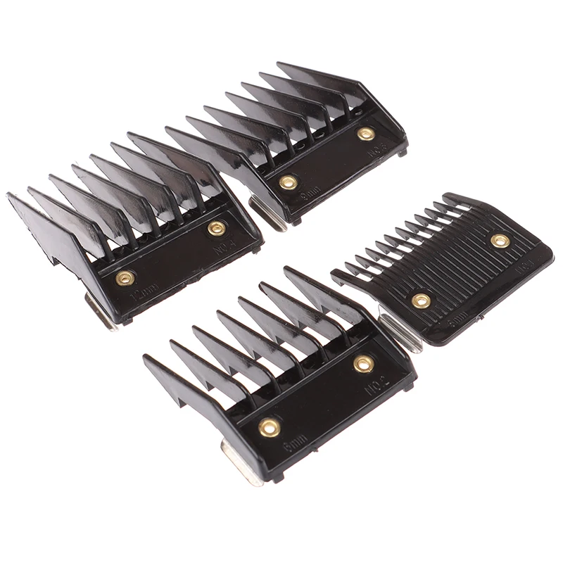 【4Pcs Universal Cut Clipper Limit Comb Guide Attachment Size Barber Replacement】