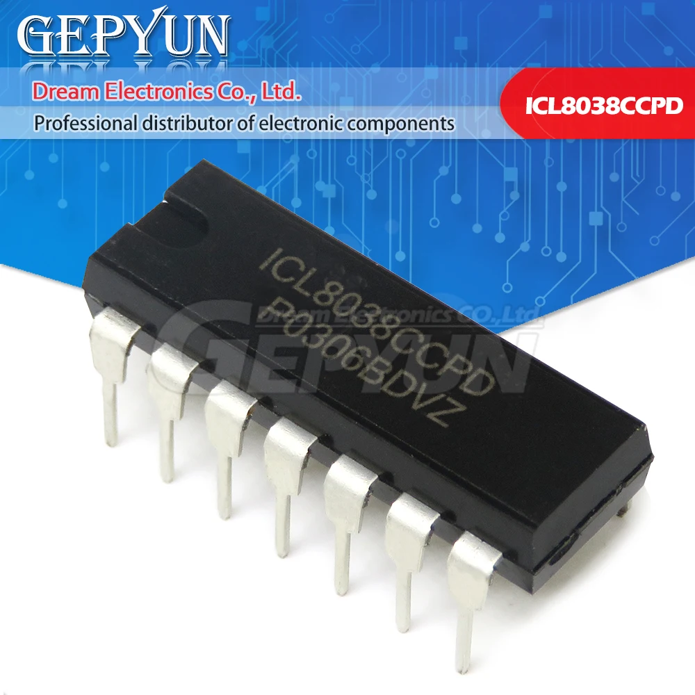 5PCS ICL8038CCPD DIP14 ICL8038 DIP 8038CCPD DIP-14