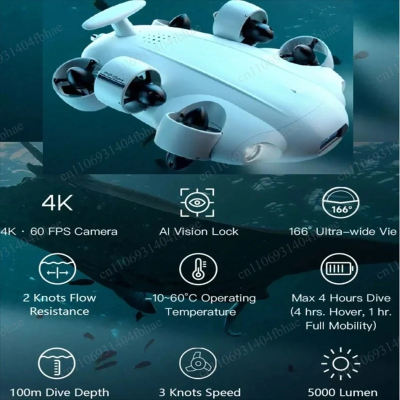 

Underwater Operation Robot 4K Shooting, Robotic Arm Grabs 2023 Newly Upgraded VR Model