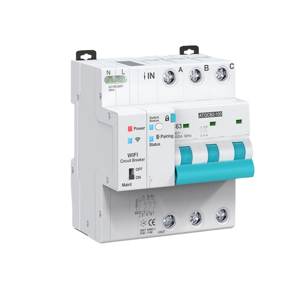 

Reliable WiFi Circuit Breaker with Real Time Current and Voltage Monitoring Upgrade Your For Smart Home Electrical Management
