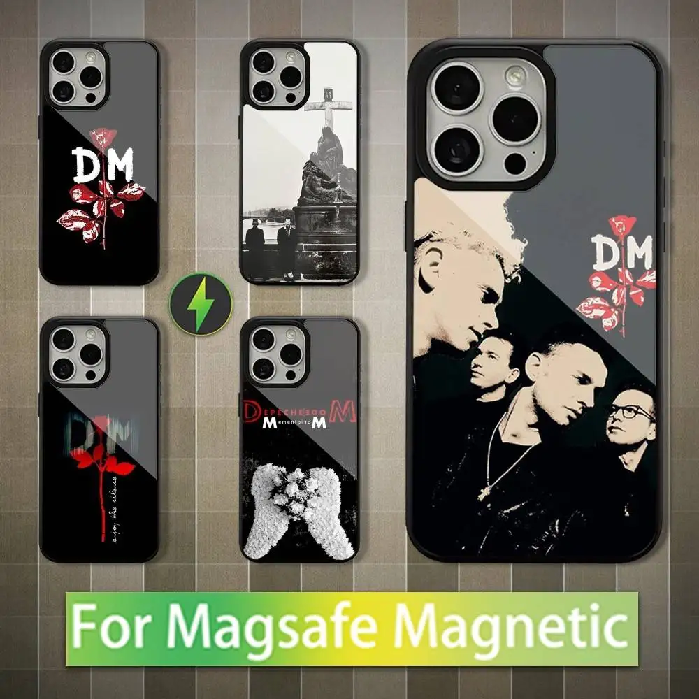 

Hot D-Depeche M-Mode Band Phone Case For iPhone 16,15,14,13,12,11,Pro,Max,Plus,Mini,Magsafe,Magnetic Wireless Charging Case