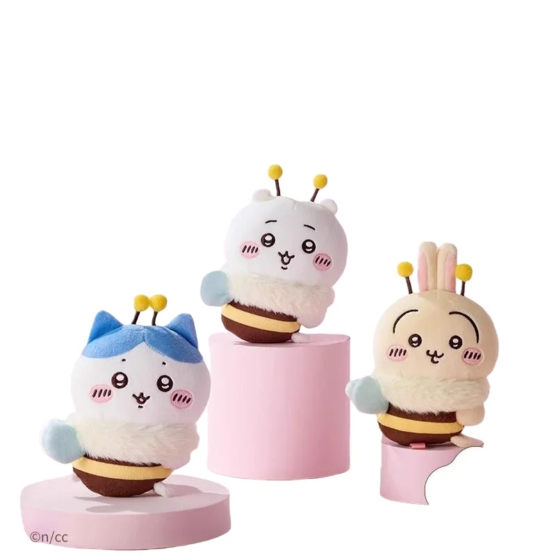 

Chiikawa Sakura Season Bee Plush Keychain Usagi Hachiware Chikawas Cute Cartoon Doll Plush Toy Gift for Kids Friends Decoration