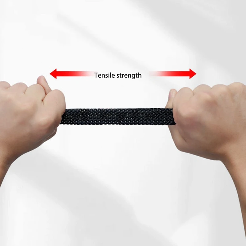 AB33 - حبال بنجي قابلة للتعديل مع مجموعة خطافات، أشرطة مرنة مسطحة للخدمة الشاقة بطول 2 أمتار، مع مشبك معدني قابل للتعديل (4 عبوات) #2