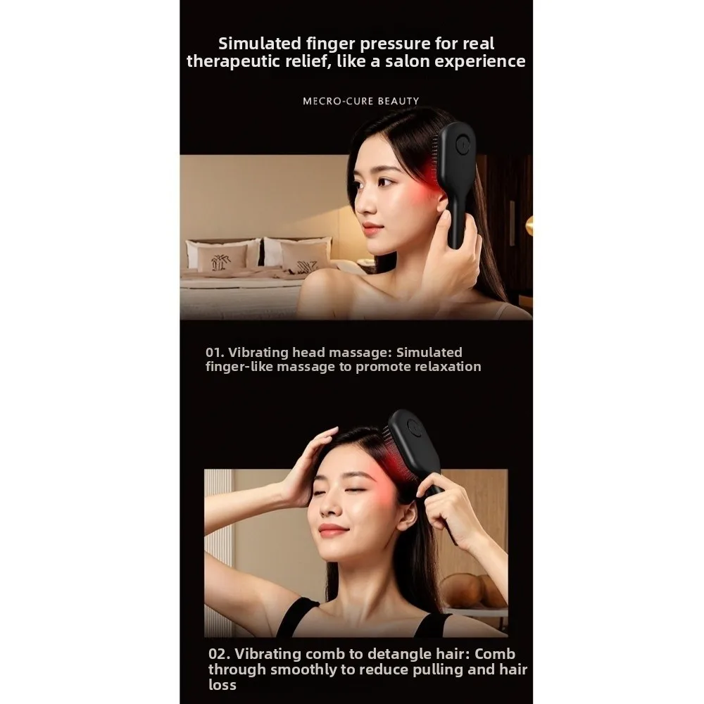 Multi-Function Red Light Spray Massage Comb Hair Care Anti-Frizz Large Tank Electric Spray Hair Brush Hair Growth Scalp Nourish