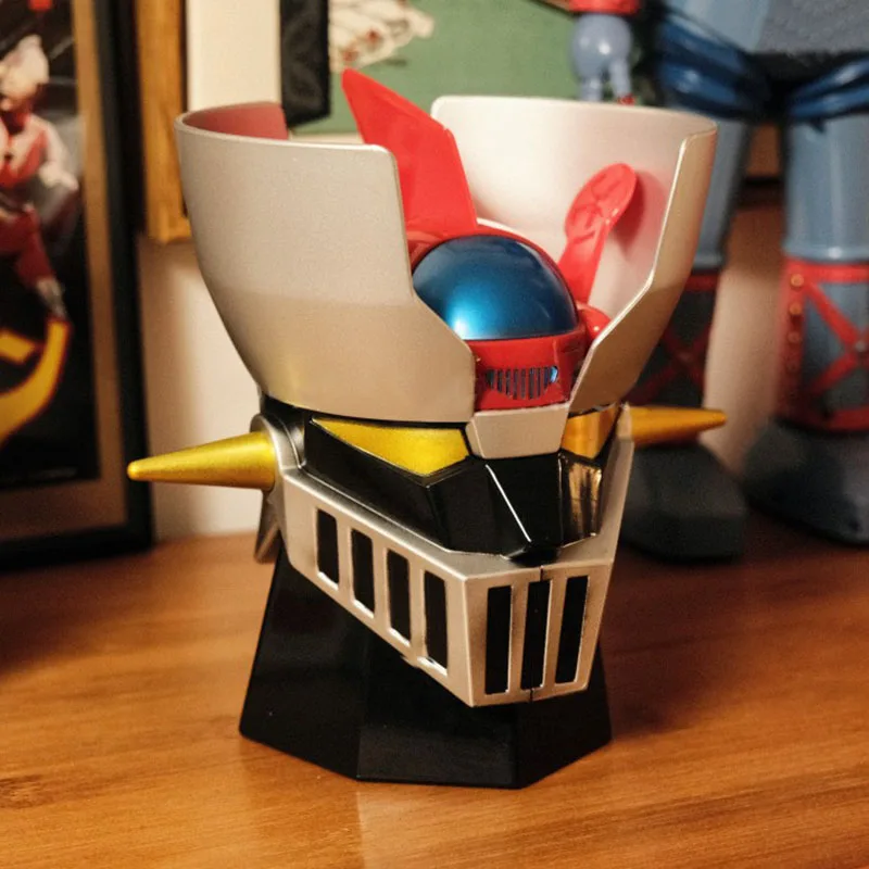 Cartoon Anime Mug Stainless Steel Water Cup MAZINGER Z Transforming Robot Tea Beer Coffee Mugs Creative Ashtray Super Robot Gift