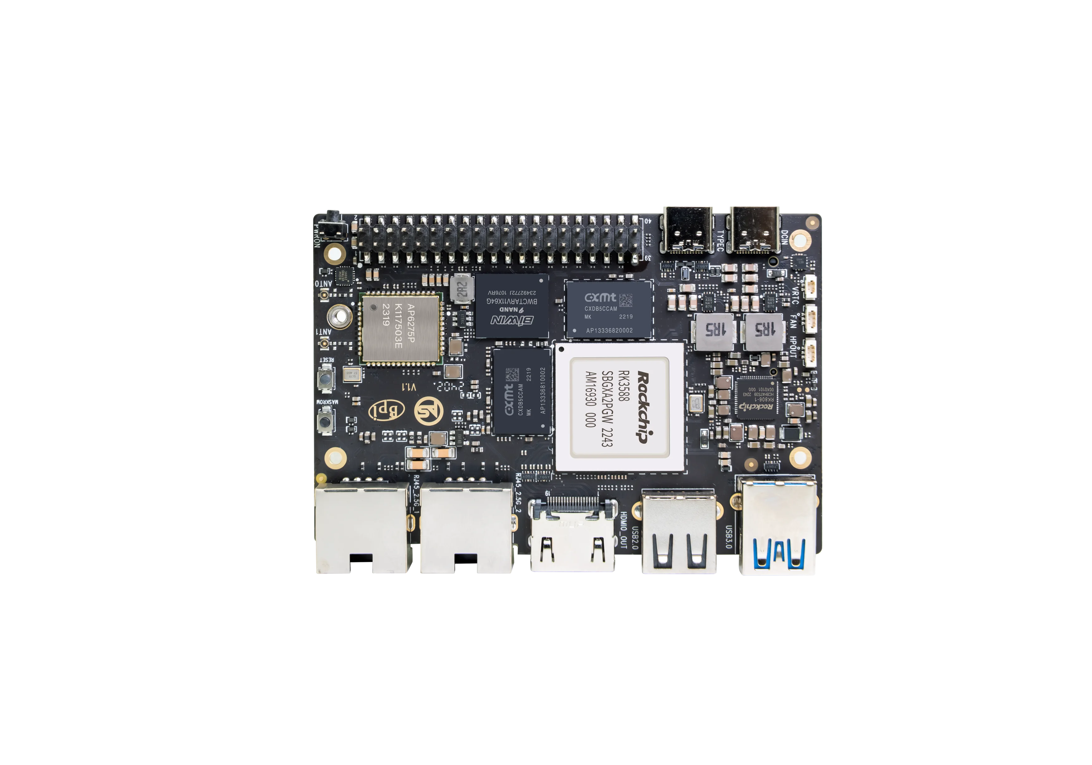 

ArmSoM-sige7 8-core Rockchip RK3588 Development Board Dual Gigabit Ethernet Ports BT6 wifi 8K decording&encording