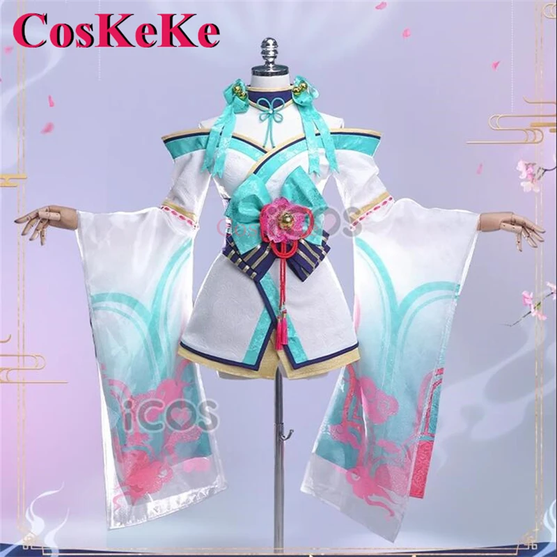 CosKeKe Ahri/The Nine-Tailed Fox Cosplay Game LOL Costume Soul Lianhua Skin Uniform Dress Activity Party Role Play Clothing S-XL