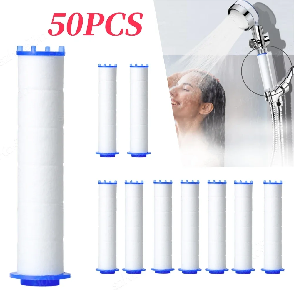

50/10PCS Shower Head Filter Replacement Showerhead Remove Chlorine/Fluoride/Hard Water/Calcario Hygienic Bathroom Accessories