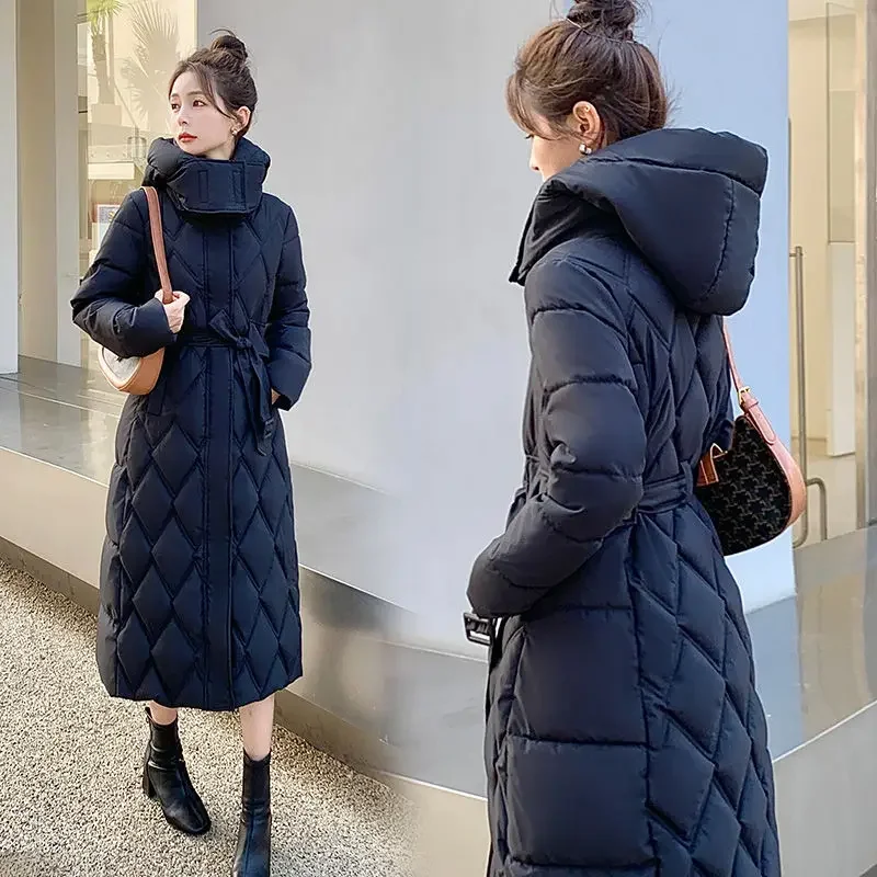 

2025 модная зимняя новая женская пуховая хлопковая куртка для похудения, ветрозащитная хлопковая куртка