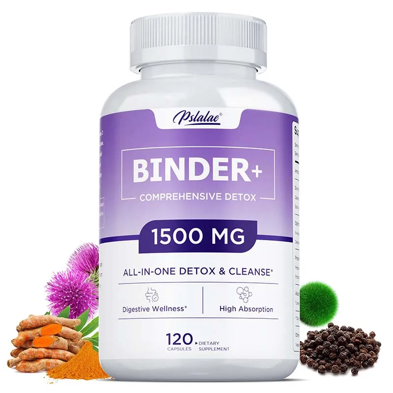 Detox Binder Supplement - Liver Cleansing, Detoxification and Repair Capsules, Promotes Intestinal Digestion