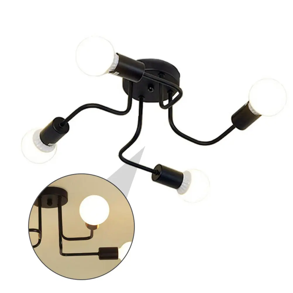 

Style LED Ceiling Light Iron Indoor Lamp for Bedroom Living Room Dining Room Study LED Light Ceiling Lamp
