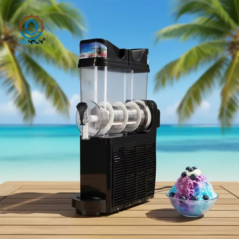 2026CE QDMECH Electric Refrigeration Milkshake Snow Cone Machine Multiple Models Commercial Slush Machine for Sale
