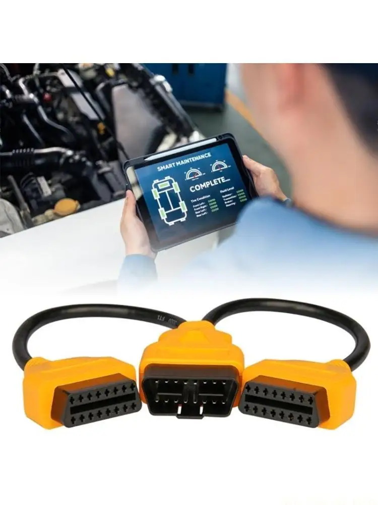 

Кабельный разъем J0MA OBD2, автомобильный OBD2 16pin 2 в 1, преобразованный диагностический кабель