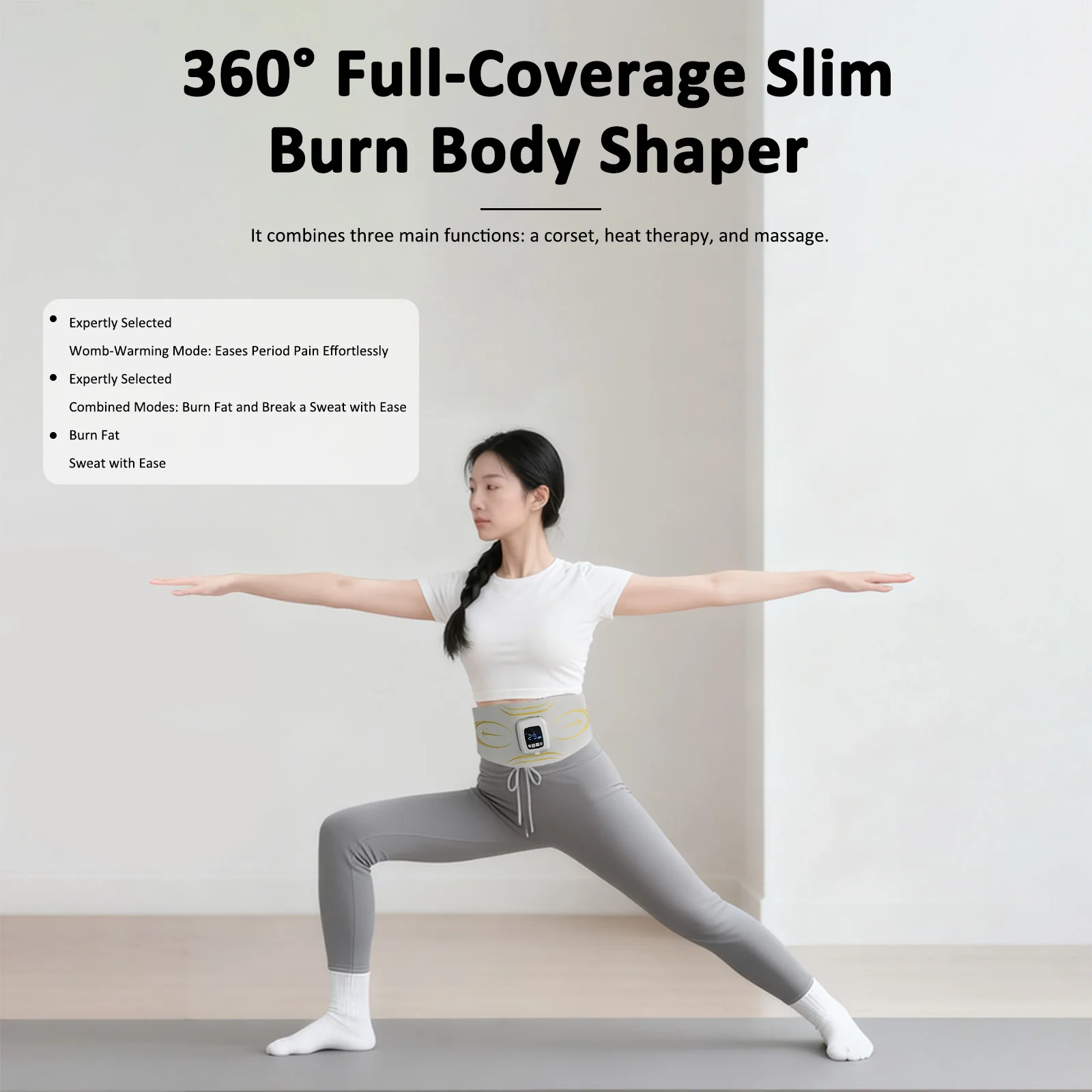 

EMS Pluse Painful Rule Heating Belt Heating Vibrating Menstrual Cramp Relief Massager for Women Slimming Vibration Machine