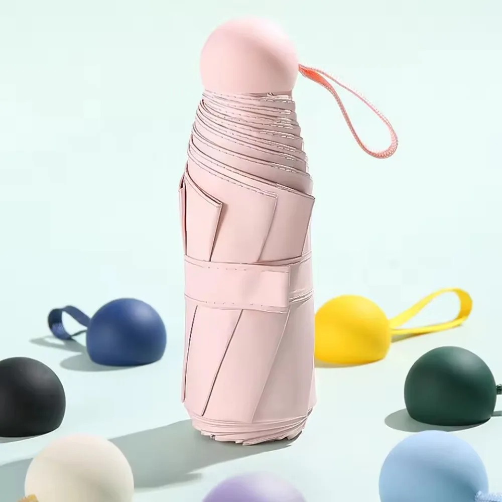 

Мини-капсульный зонт, водонепроницаемый УФ-зонтик от солнца, водонепроницаемый портативный зонт, небольшой зонт от солнца, карманный зонт для взрослых