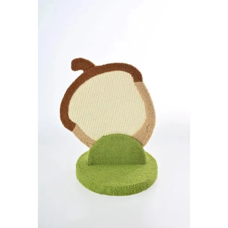 Double-sided sisal scratching stake, thick base cat scratching rod, indoor kitten adult play point