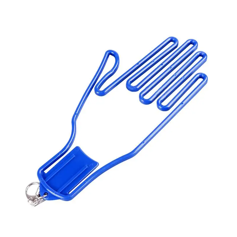 Gantungan kunci sarung tangan Golf portabel, gantungan kunci rak pengering peregang olahraga pegolf alat berbentuk tangan untuk kiper