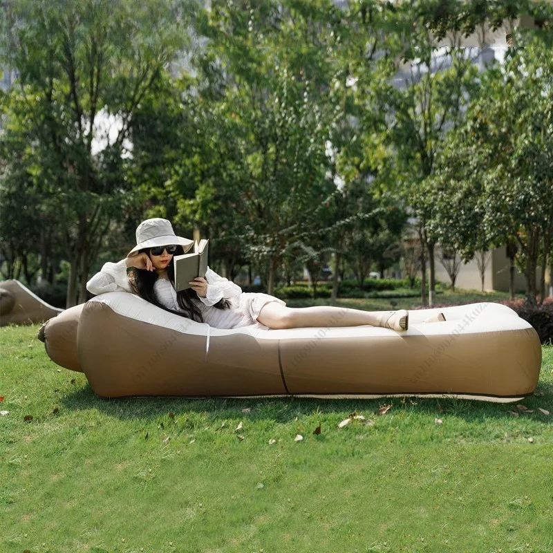 For Mobi Garden Portable Foldable Single Air Mattress, Outdoor Inflatable Bed for Lunch Break and Leisure Use