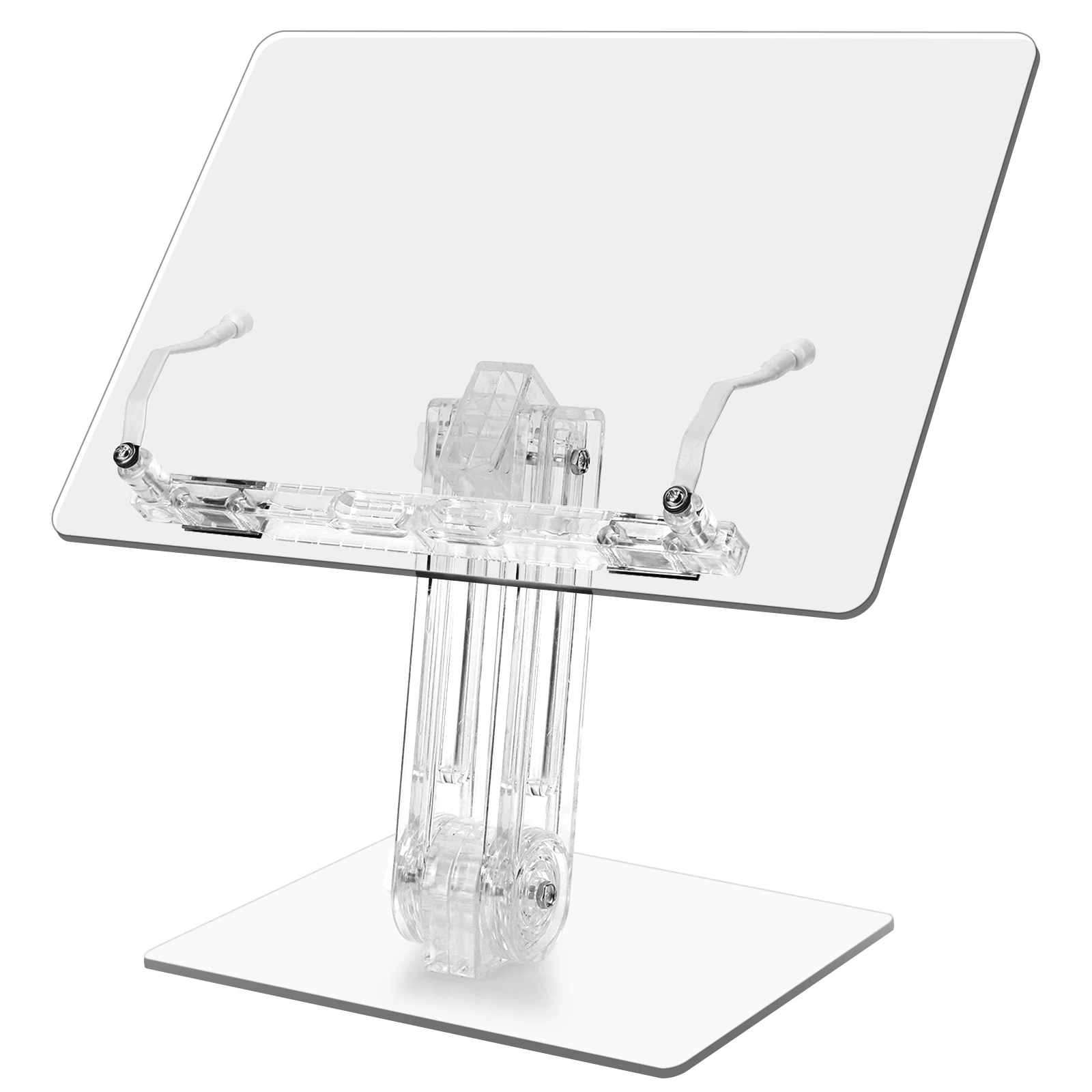 

Acrylic Tablet Stand 180° Rotation Liftable Reading Book Holder Adjustable Tablet Bracket for iPad Book Desktop Holder
