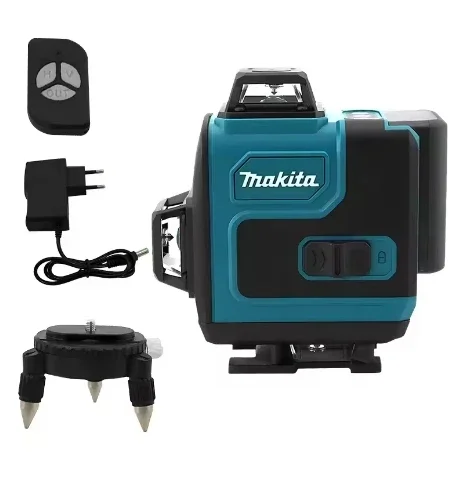 ماكيتا جديد عالي الدقة 16 خط 360 أفقي عمودي عبر المستوى الضوء الأخضر ليزر عالي الدقة أداة محمولة مثبتة على الحائط