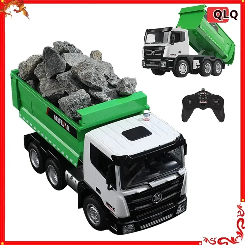 

Радиоуправляемый самосвал Huina 1556 из сплава, масштаб 1:18, 9 каналов, 2,4 ГГц, электрическая инженерная машина, модель игрушечного автомобиля для взрослых