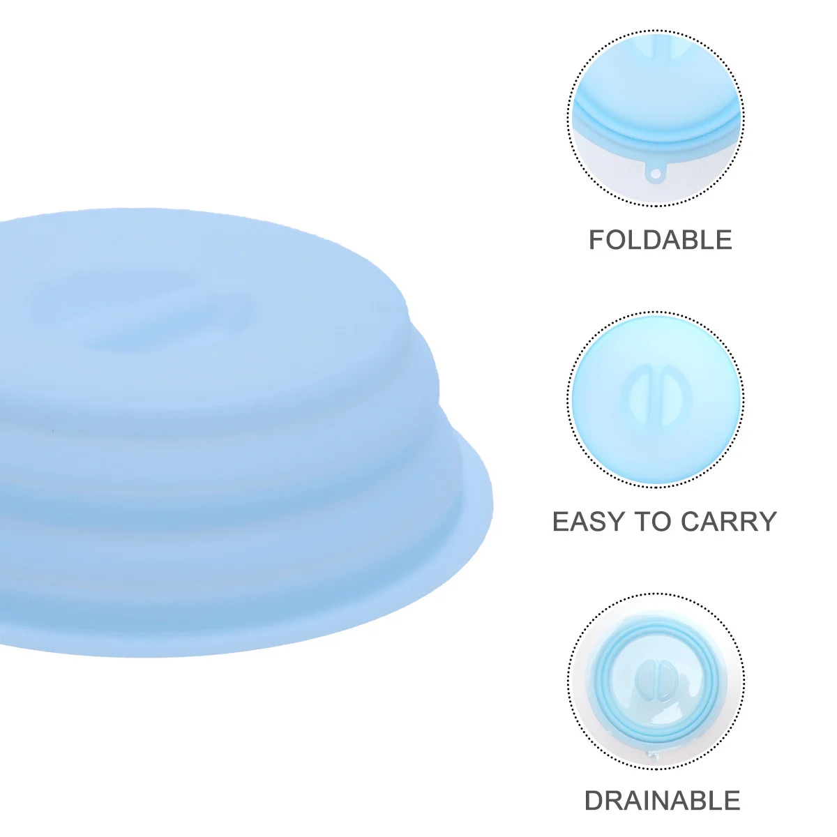 1 قطعة غطاء سيليكون طازج خفيف الوزن قابل للطي غطاء حفظ الطعام لوعاء الفواكه الخضروات تخزين التخييم الاستخدام في الهواء الطلق