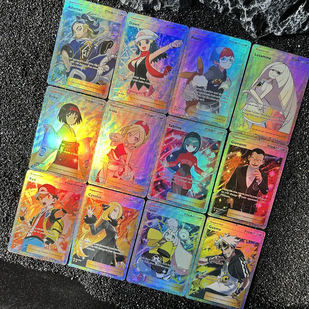 1 قطعة/12 قطعة لتقوم بها بنفسك PTCG جيب جمع بطاقات سابرينا أيونو lrida Acerola بطاقة واحدة ذاتية الصنع لعبة كلاسيكية أنيمي بطاقة الهدايا #1