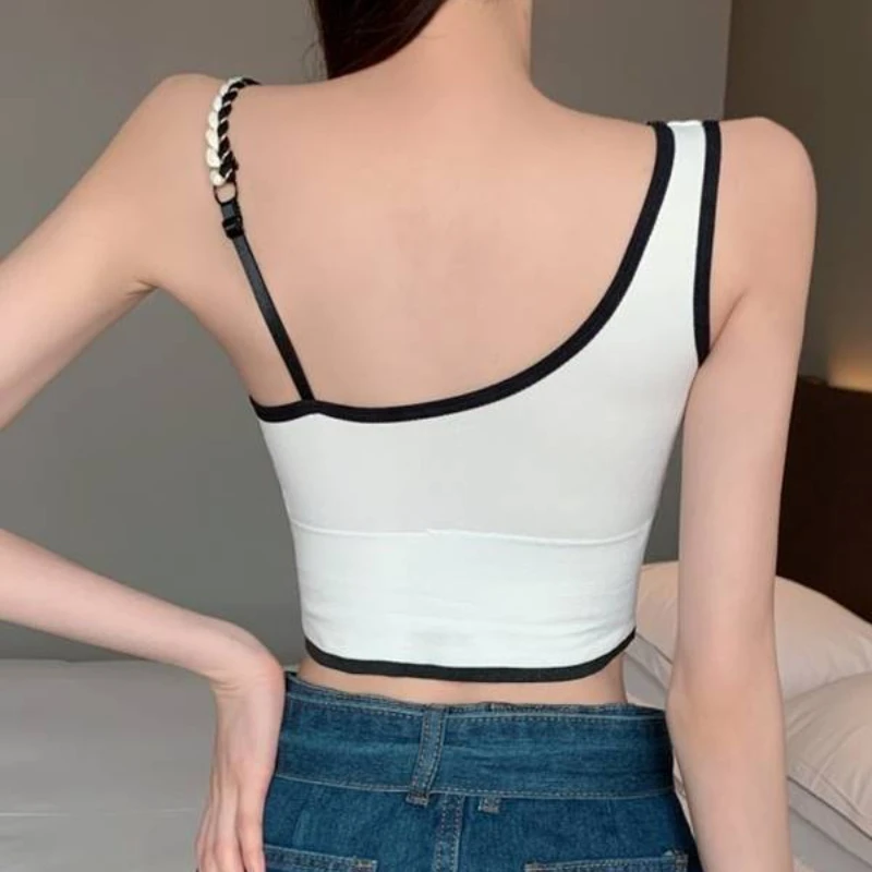 Tanks Women Creativity Attractive Streetwear Popular Vacation Simple Elegant Mature Solid European Style Leisure New Trendy Sexy