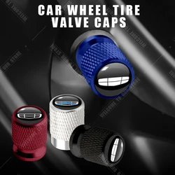 Car CNC Aluminum For Geely Auto Manjaro Atlas Pro Emgrand Geometry Coolray EC7 Emblem 4pcs Tire Valve Air Port Stem Cover Caps