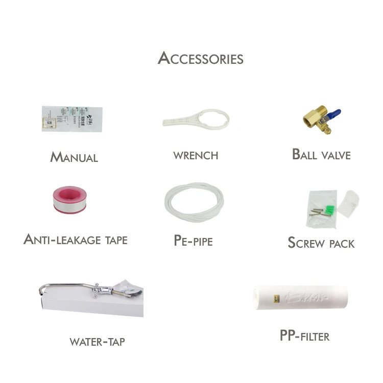 ครัวเรือนแร่อัลคาไลน์บริสุทธิ์ Ultrafilteration เครื่องกรองน้ํา Filtros De Agua