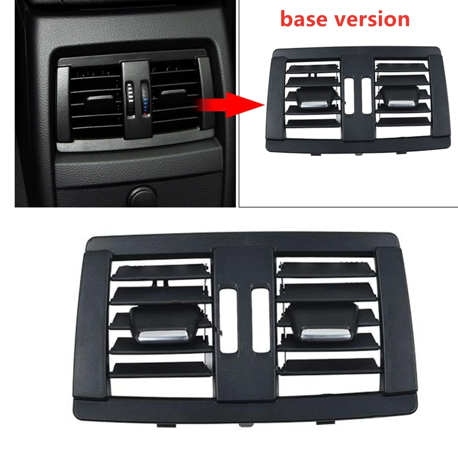 

Car Inner Rear Center Air Vent A/C Outlet Middle Conditioner Grille For BMW 3 Series F30 F35 318 320 2013-2020 Base Version