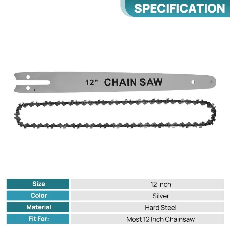 BABEQ 12 Inch Brushless Cordless Electric Chain Saw 6600W 20000RPM Auto Oiler For Makita 18V Battery Pin Garden Woodworking Tool